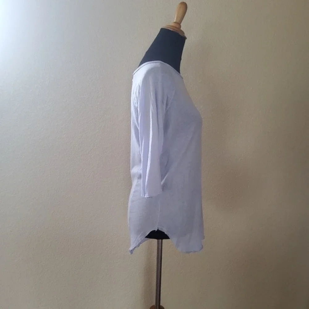 Cotton Citizen Knit Tee Top S Purple - Picture 5 of 16